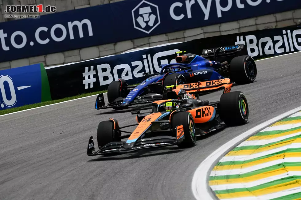 Foto zur News: Lando Norris (McLaren) und Logan Sargeant (Williams)