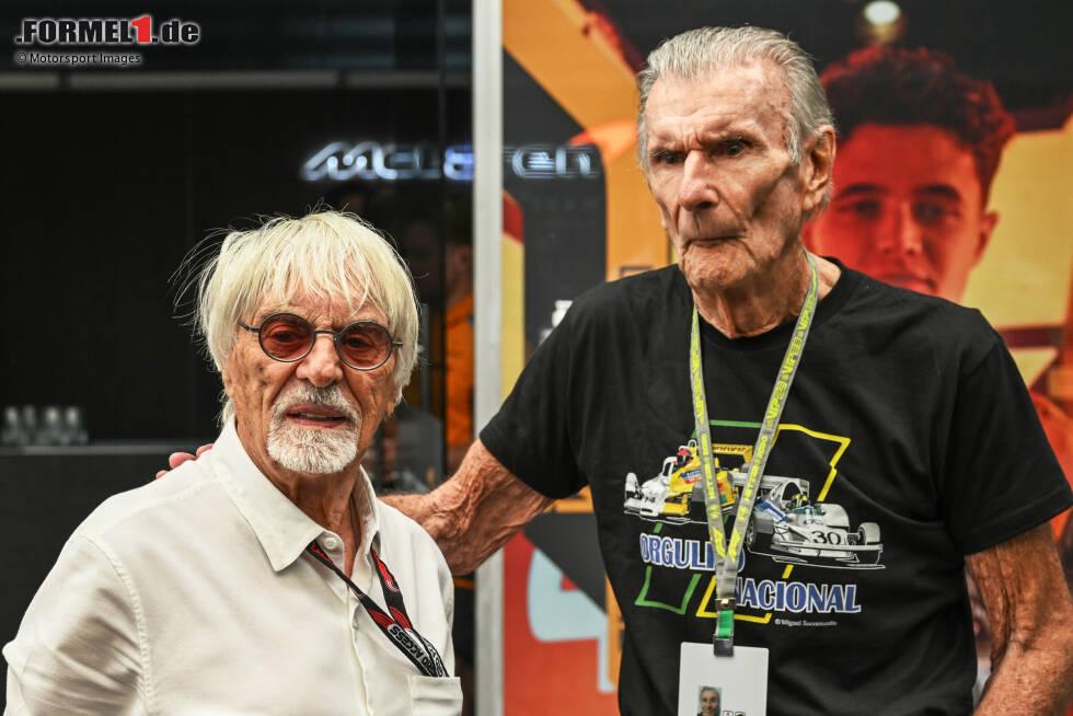 Foto zur News: Bernie Ecclestone mit Wilson Fittipaldi