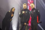 Foto zur News: Nico Hülkenberg (Haas) und Kevin Magnussen (Haas)