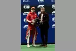 Foto zur News: Charles Leclerc (Ferrari) und Patrick Dempsey