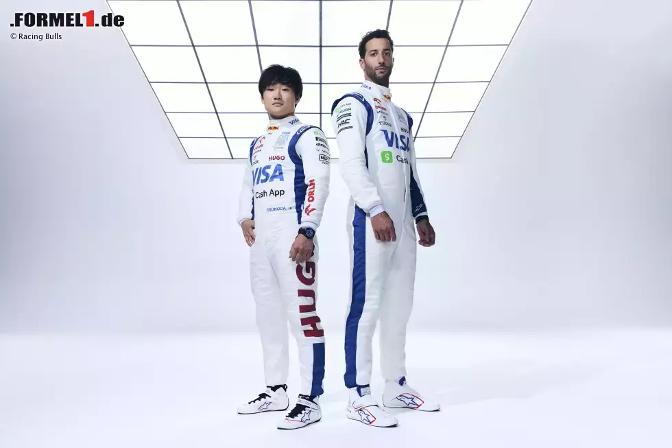 Foto zur News: Yuki Tsunoda und Daniel Ricciardo (Racing Bulls)