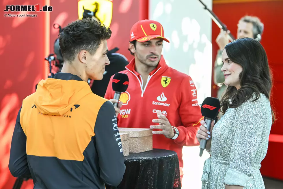 Foto zur News: Lando Norris (McLaren) und Carlos Sainz (Ferrari)