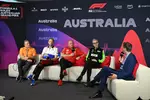 Foto zur News: Pressekonferenz in Australien mit Zak Brown (McLaren), Peter Bayer (Racing Bulls), Frederic Vasseur (Ferrari) und Alessandro Alunni Bravi (Sauber)