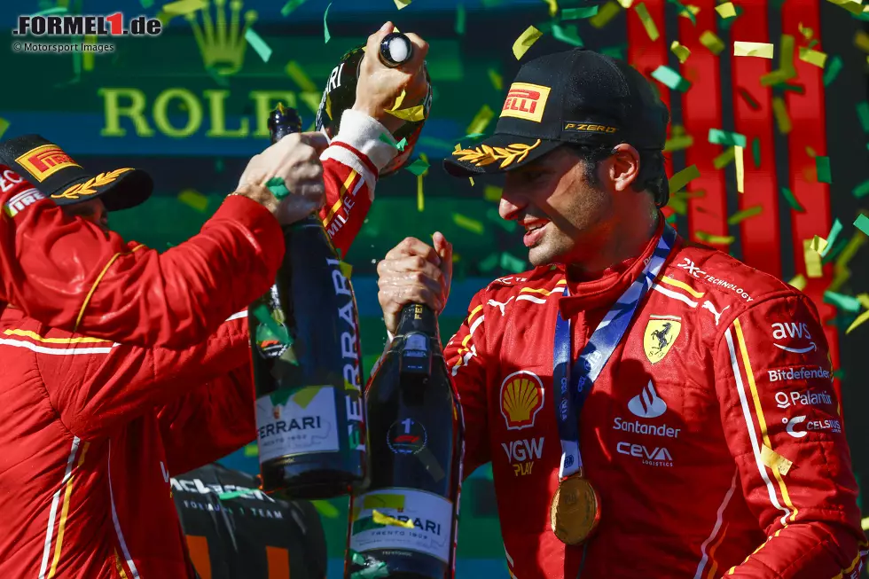 Foto zur News: Charles Leclerc (Ferrari) und Carlos Sainz (Ferrari)