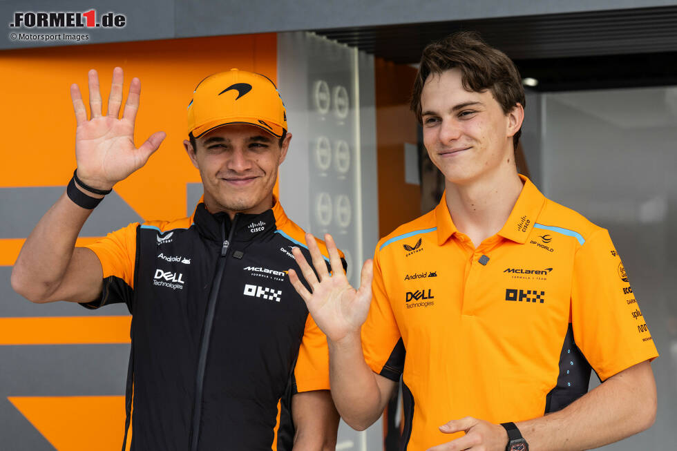 Foto zur News: Lando Norris (McLaren) und Oscar Piastri (McLaren)