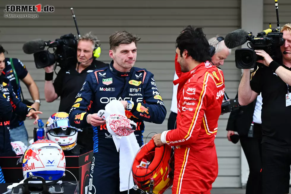 Foto zur News: Max Verstappen (Red Bull) und Carlos Sainz (Ferrari)