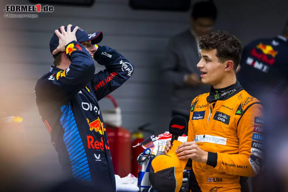 Foto zur News: Max Verstappen (Red Bull) und Lando Norris (McLaren)