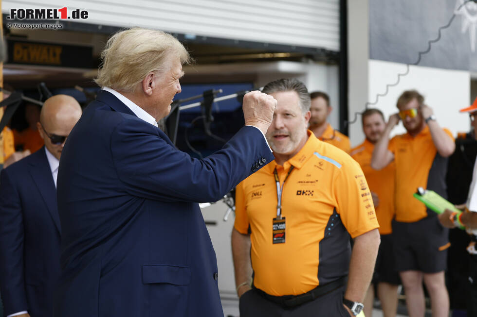 Foto zur News: Donald Trump und Zak Brown