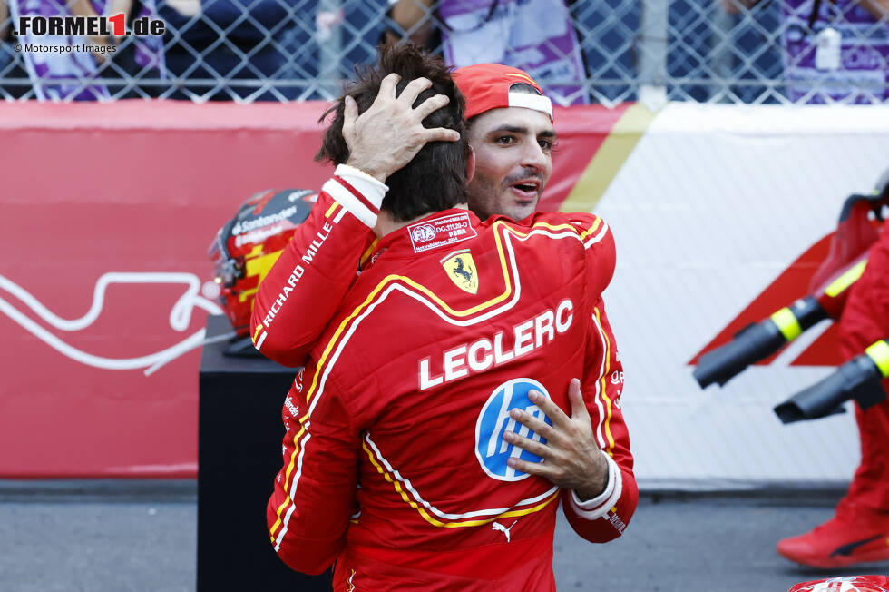 Foto zur News: Charles Leclerc (Ferrari) und Carlos Sainz (Ferrari)