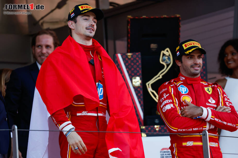 Foto zur News: Charles Leclerc (Ferrari) und Carlos Sainz (Ferrari)