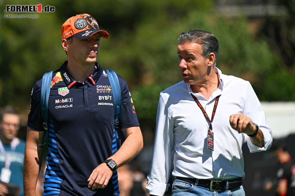 Foto zur News: Max Verstappen (Red Bull) und Chris Vermeulen