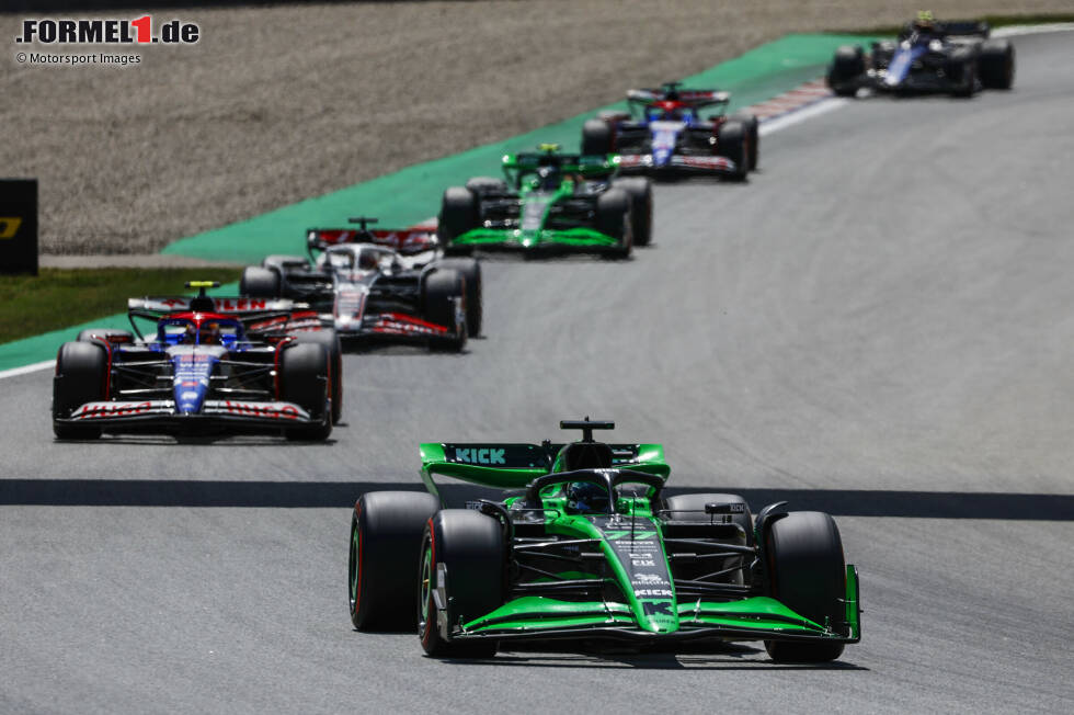 Foto zur News: Valtteri Bottas (Sauber), Yuki Tsunoda (Racing Bulls) und Kevin Magnussen (Haas)