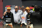 Foto zur News: Gerhard Berger, Max Verstappen (Red Bull), Oscar Piastri (McLaren) und Lando Norris (McLaren)