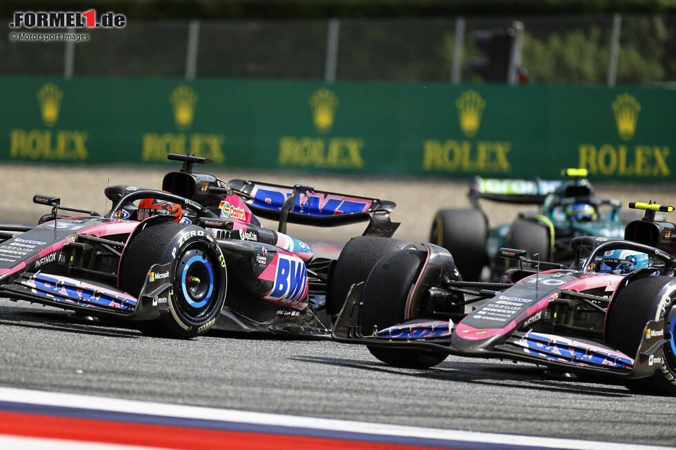 Foto zur News: Esteban Ocon (Alpine) und Pierre Gasly (Alpine)