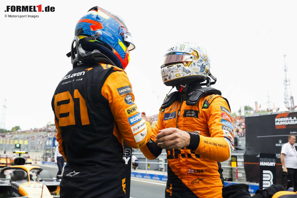 Foto zur News: Oscar Piastri (McLaren) und Lando Norris (McLaren)