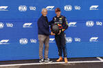 Foto zur News: Max Verstappen (Red Bull) und Damon Hill