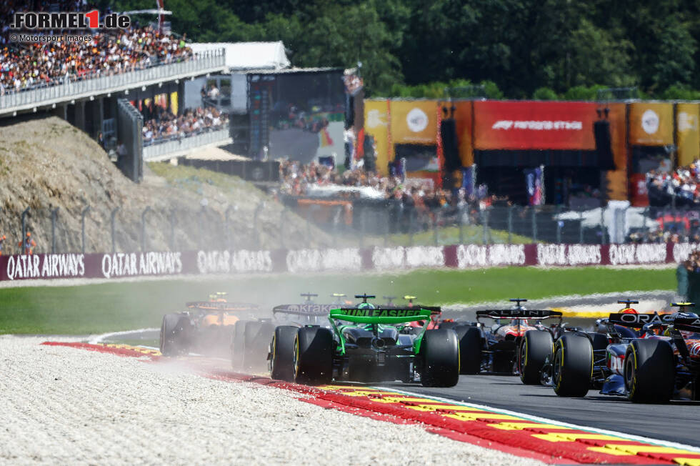 Foto zur News: Alexander Albon (Williams), Lando Norris (McLaren) und Valtteri Bottas (Sauber)