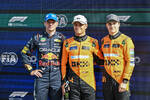 Foto zur News: Max Verstappen (Red Bull), Lando Norris (McLaren) und Oscar Piastri (McLaren)