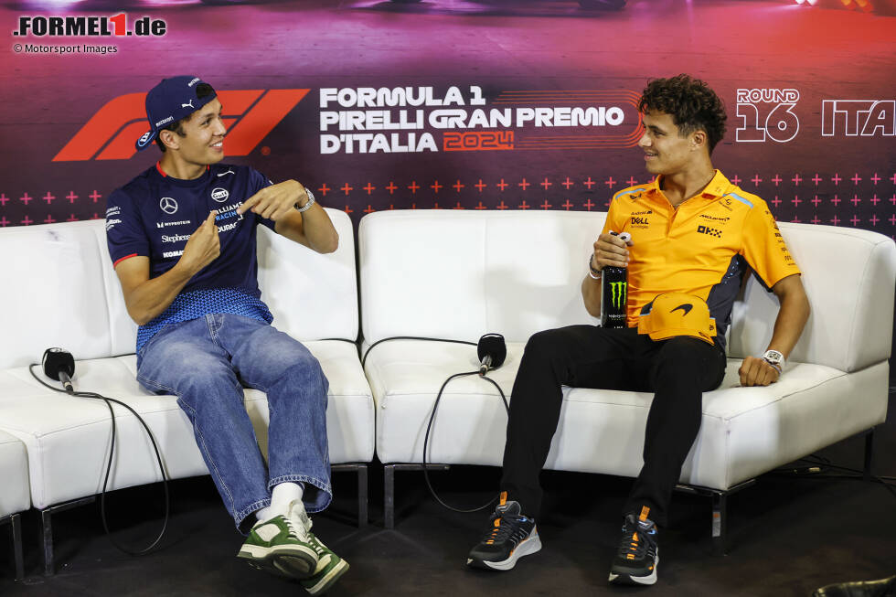 Foto zur News: Alexander Albon (Williams) und Lando Norris (McLaren)