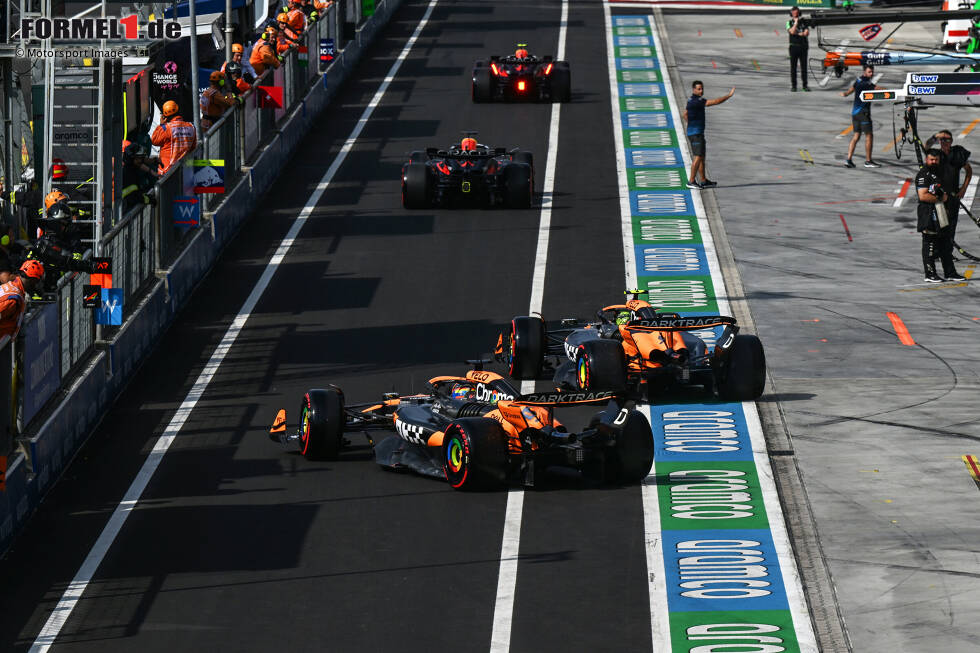 Foto zur News: Oscar Piastri (McLaren) und Lando Norris (McLaren)