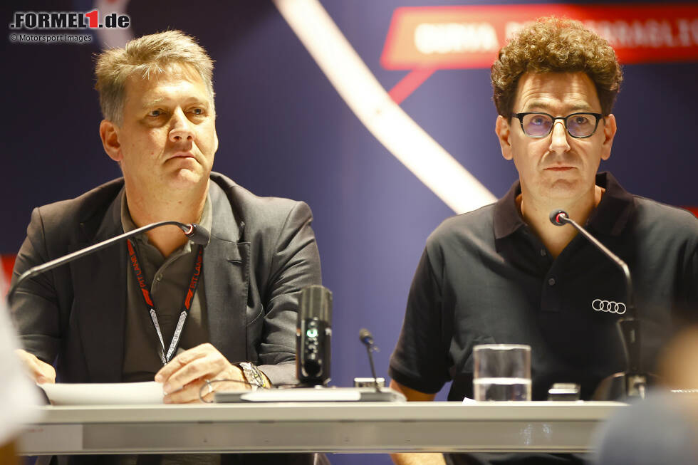 Foto zur News: Gernot Döllner (Audi) und Mattia Binotto (Sauber)