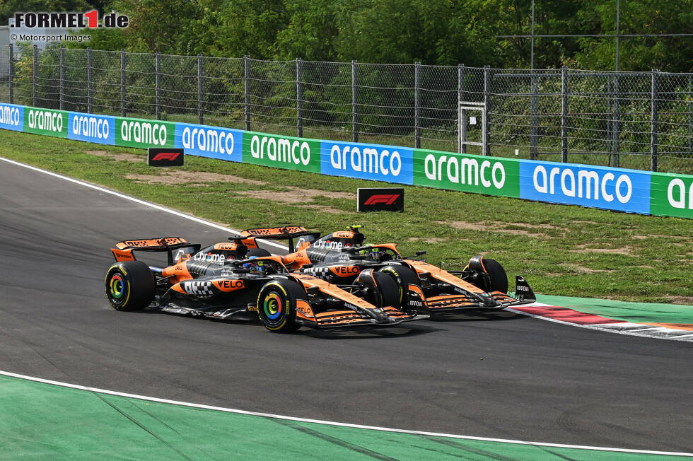 Foto zur News: Oscar Piastri (McLaren) und Lando Norris (McLaren)