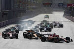 Foto zur News: Charles Leclerc (Ferrari), Oscar Piastri (McLaren), Carlos Sainz (Ferrari) und Sergio Perez (Red Bull)