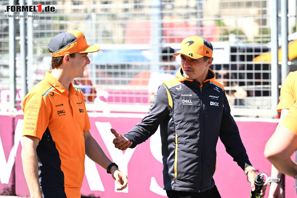 Foto zur News: Oscar Piastri (McLaren) und Lando Norris (McLaren)