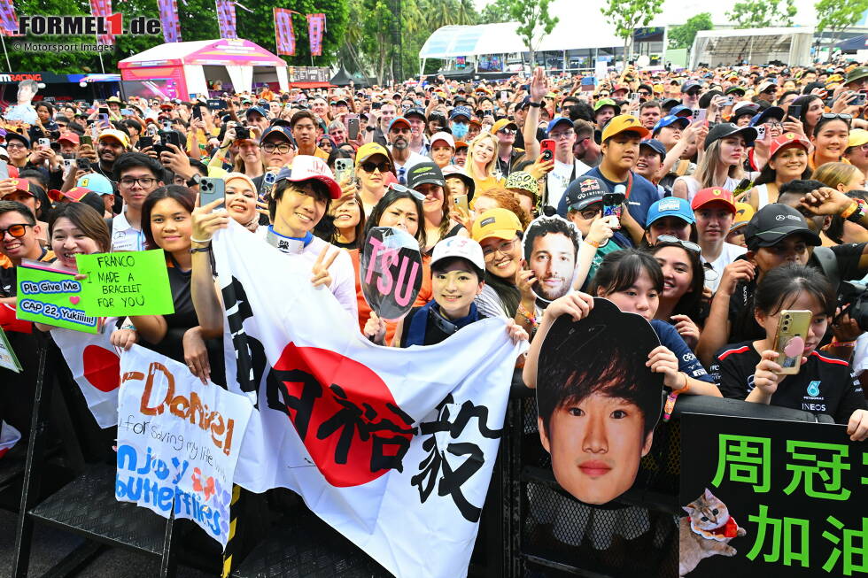 Foto zur News: Fans in Singapur