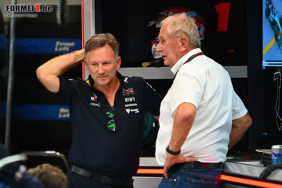 Foto zur News: Christian Horner und Helmut Marko