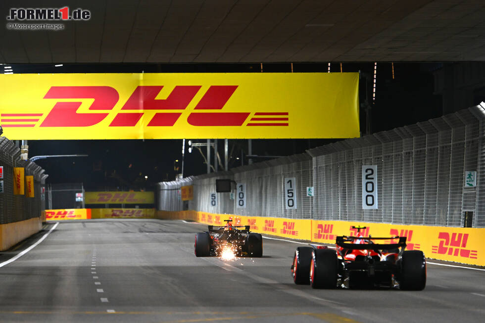 Foto zur News: Charles Leclerc (Ferrari) und Carlos Sainz (Ferrari)