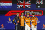 Foto zur News: Max Verstappen (Red Bull), Lando Norris (McLaren) und Oscar Piastri (McLaren)