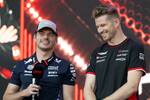 Foto zur News: Max Verstappen (Red Bull) und Nico Hülkenberg (Haas)