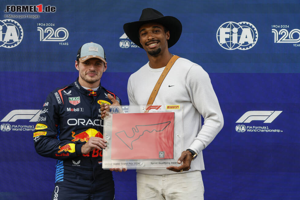 Foto zur News: Max Verstappen (Red Bull) mit Leo Neugebauer