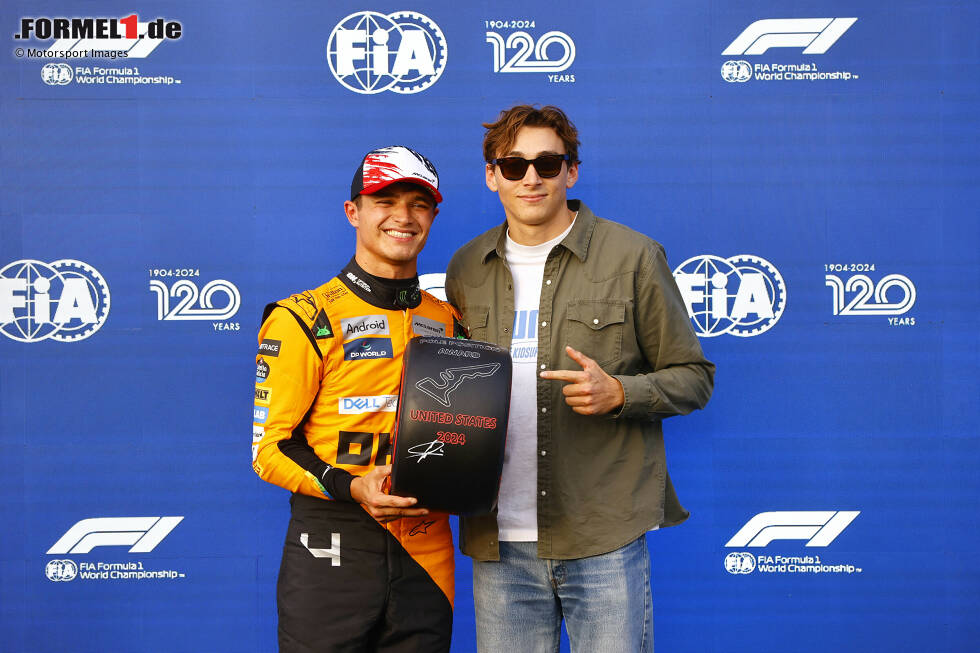 Foto zur News: Lando Norris (McLaren) mit Armand Duplantis