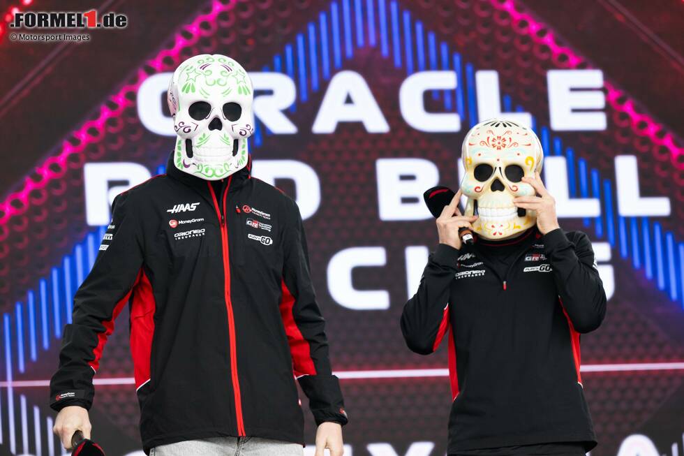 Foto zur News: Nico Hülkenberg (Haas) und Kevin Magnussen (Haas)