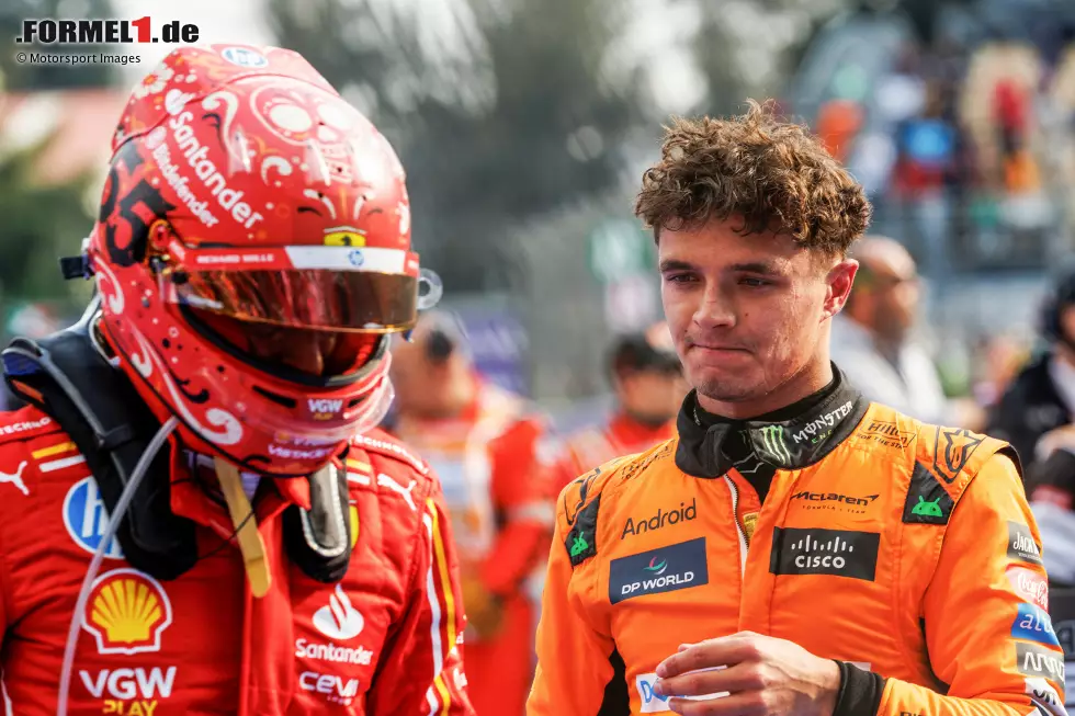 Foto zur News: Carlos Sainz (Ferrari) und Lando Norris (McLaren)