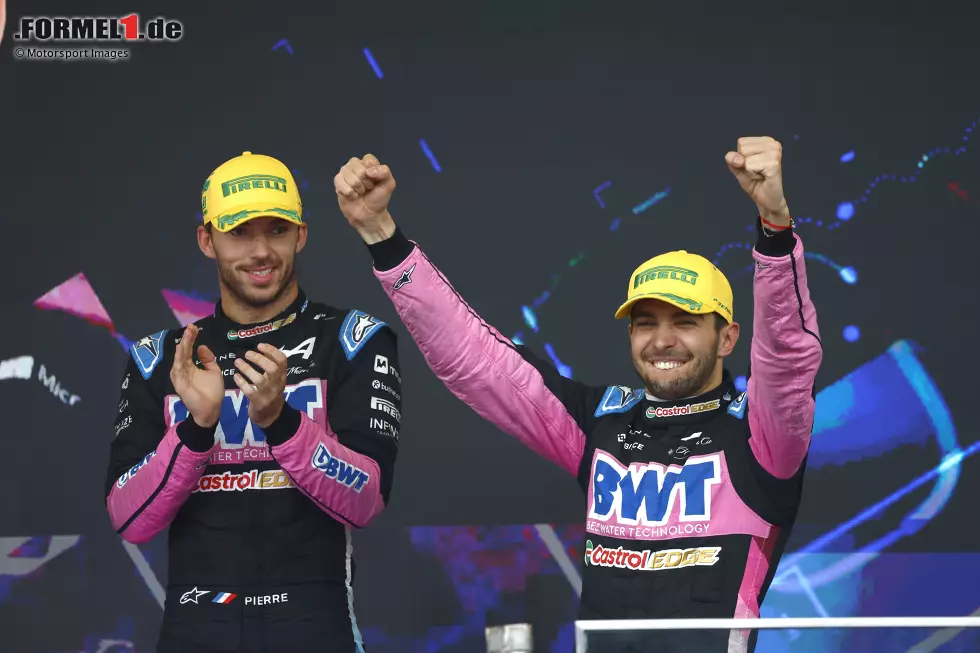 Foto zur News: Esteban Ocon (Alpine) und Pierre Gasly (Alpine)