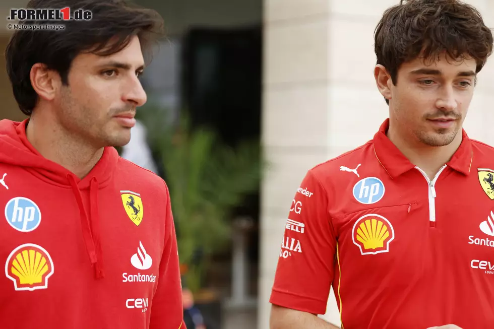 Foto zur News: Charles Leclerc (Ferrari) und Carlos Sainz (Ferrari)