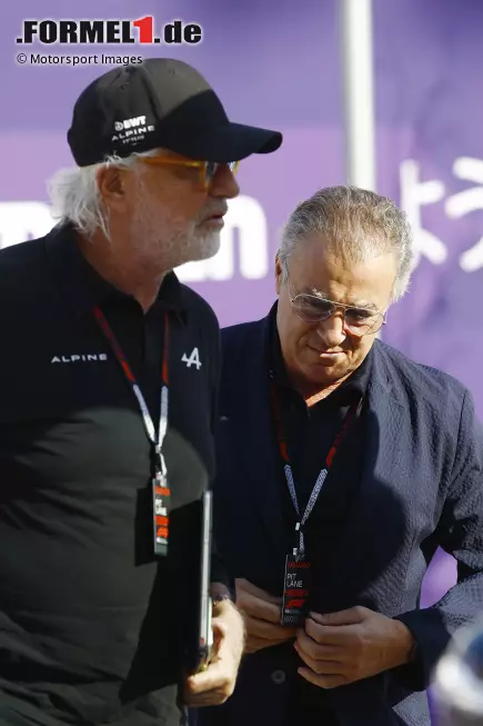 Foto zur News: Flavio Briatore und Jean Alesi