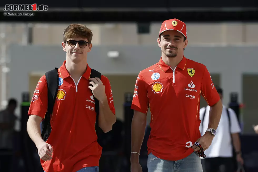 Foto zur News: Arthur Leclerc und Charles Leclerc (Ferrari)