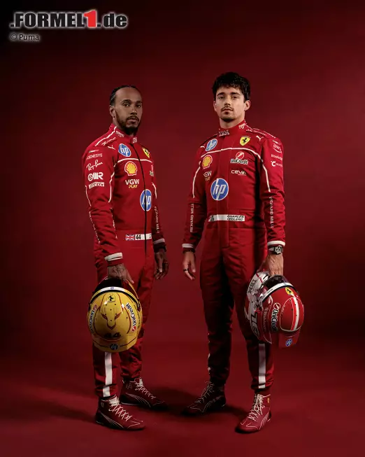 Foto zur News: Lewis Hamilton und Charles Leclerc (Ferrari)