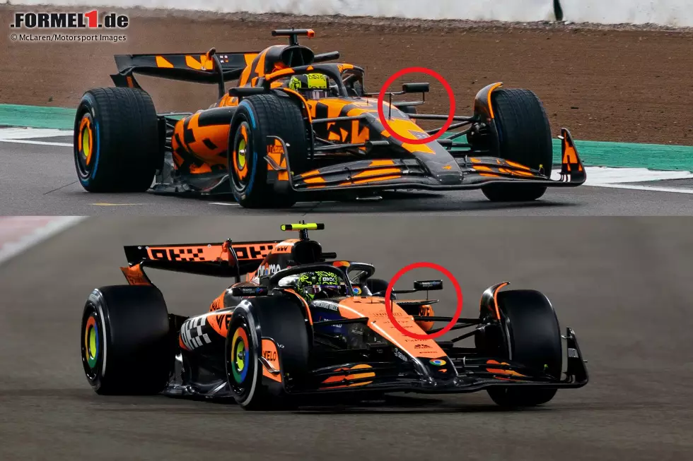 Foto zur News: McLaren MCL39 (oben) und MCL38 (unten) im Vergleich