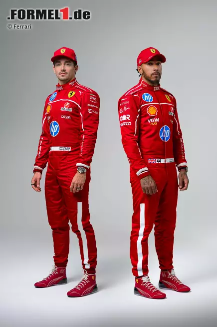 Foto zur News: Charles Leclerc (Ferrari) und Lewis Hamilton (Ferrari)