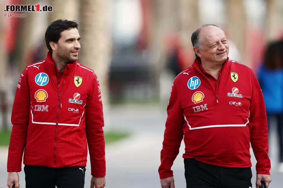 Foto zur News: Jerome D&#039;Ambrosio (Ferrari) und Frederic Vasseur (Ferrari)