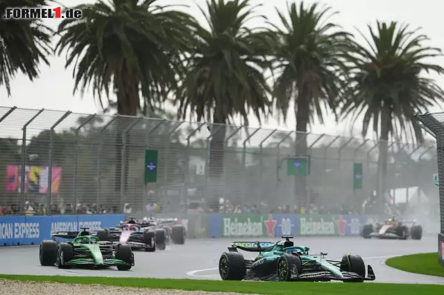 Foto zur News: Lance Stroll (Aston Martin), Nico Hülkenberg (Sauber) und Pierre Gasly (Alpine)