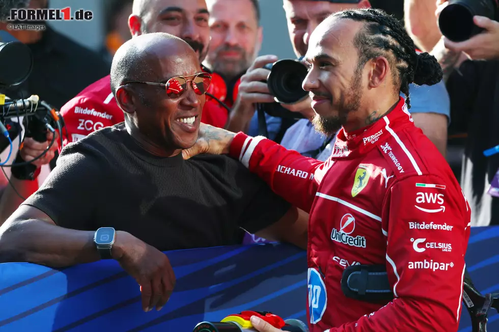 Foto zur News: Anthony Hamilton mit seinem Sohn Lewis Hamilton (Ferrari)