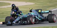 Gallerie: Fahrzeugtausch Hamilton vs. Rossi