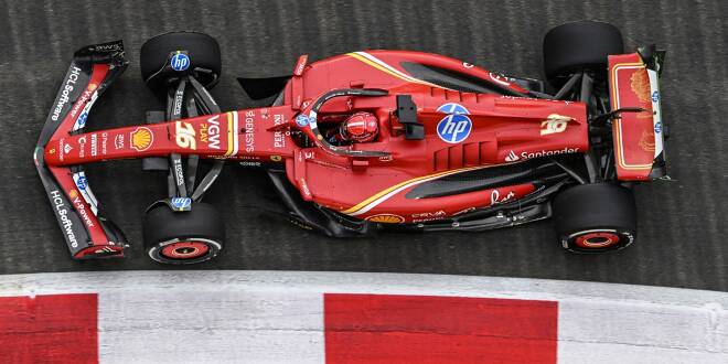 Foto zur News: Leclerc im Training vor Norris