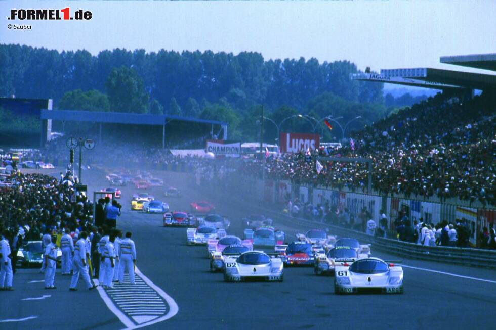 Foto zur News: Start in Le Mans 1989.